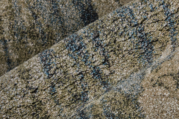 Feizy Rugs Skyview Abstract Textured Rug - Durable Polypropylene With Plush Pile, Perfect For Sophisticated Decor Gray,Green,Ivory Polypropylene Skv39q8fgrn000p18