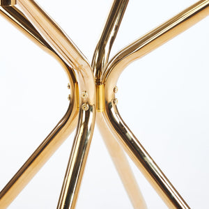 English Elm 1+4,5Pieces Mid-Century Dining Set With Glass Top & Metal Legs - Elegant Table For 4-6 People, Versatile Use W234S00129