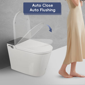 English Elm Tankless Smart Bidet Toilet with Heated Seat, Warm Air Dryer, Auto Open/Close & Remote Control N753P256132G