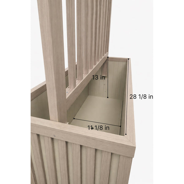 English Elm Grove Tall Aluminum Outdoor Divider Planter with Wood Tone Powder Coat Finish B2755P470157