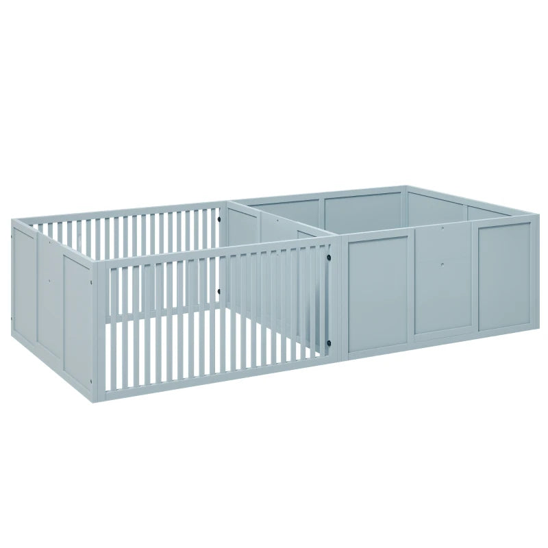 English Elm Spacious Dual Room Whelping Box Solid Pinewood Build with Ventilated Panels for Breeders T3971P434908