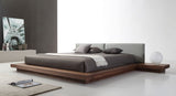 VIG Furniture Modrest Opal Modern Walnut & Grey Platform Bed VGVCBD855-WALGRY