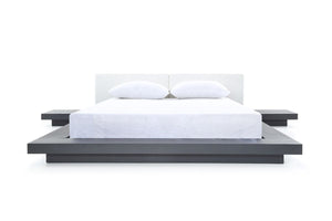 VIG Furniture Modrest Opal Modern Wenge & White Platform Bed VGVCBD855-WGEWHT