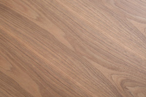 Eastern King Modrest Opal Modern Walnut & White Platform Bed with Leatherette Headboard & Slats