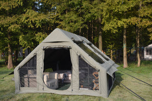 English Elm 9.8x13ft Inflatable Glamping Tent Oxford Fabric 4 Season Waterproof Family Cabin W640P244844