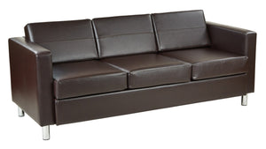 OSP Home Furnishings Pacific Sofa Couch Espresso
