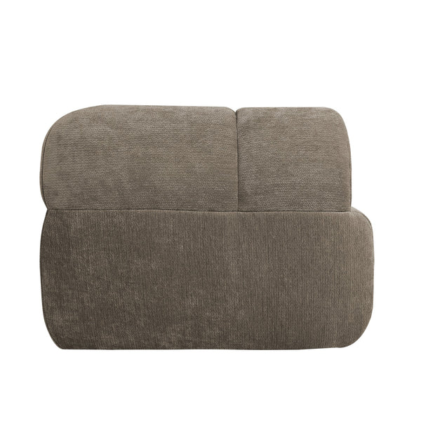English Elm 122" Low Profile L-shaped Sectional with Chaise High Density Foam Modern Living Room N767P408805S