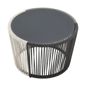 English Elm Ashland 5-Piece Outdoor Conversation Set with UV-Resistant Waterproof Fabric, Rustproof Steel Frame Grey B365P398241