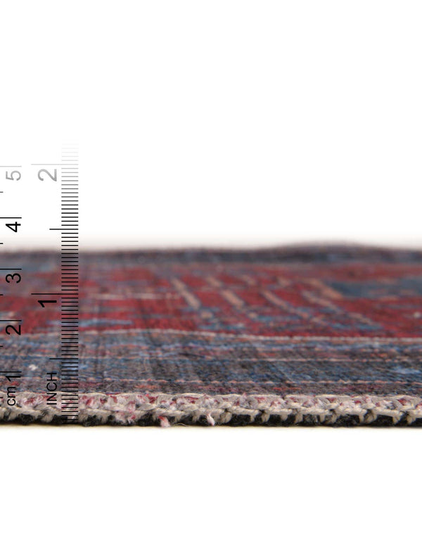 Unique Loom Mangata Molly Machine Made Medallion Rug Red and Blue, Ivory/Light Blue/Light Brown/Gray 7' 10" x 7' 10"