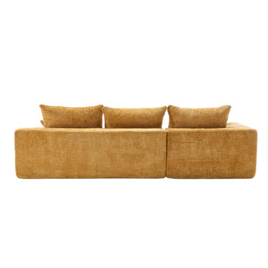 English Elm United L-Shaped Chenille Sofa - Plush Comfort, Spacious Seating, And No Assembly Required For Your Home W1568S00121-GIGA