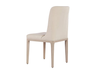 Sunpan Elisa Dining Chair - Timeless Mid-Century Design with Solid Wood Legs and Elegant Fabric Choices Light Oak / Mainz Cream