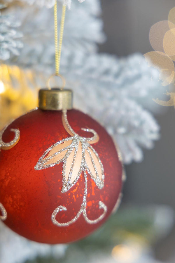English Elm D3" Elegant Glass Christmas Ball Ornaments Set Of 12 For Timeless Holiday Decor & Party Displays W2078P247877