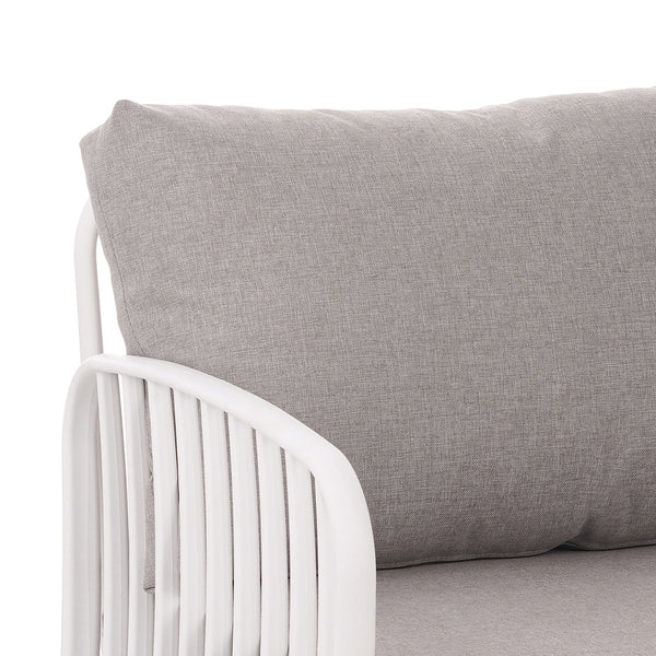 English Elm Christopher Knight Home® - ( SET OF 2 ) Outdoor Patio Club Chair with Waterproof Thick Cushions, Deep Seating, Modern Classic Style White+gray N780P199454W-2