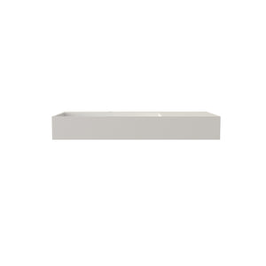 English Elm Stone Resin Rectangular Bathroom Vessel Sink Seamless Sculptural Basin for Vanity W2704P366351