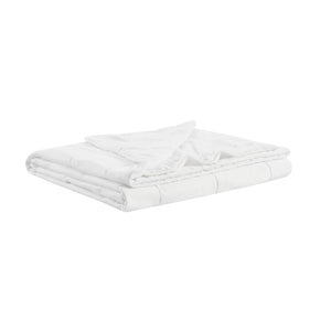 English Elm Down Breathable Nylon-Jersey Down Alternative Blanket — Cool, Silky, Wrinkle-Resistant Microfiber, Noiseless Quilted Twin White 15.75 L x 12.99 W x 5.51 H B035P266701