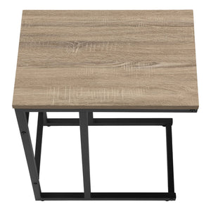 English Elm Accent Table - Contemporary C-Shaped Design For Living Room, Bedroom, Or Office - Versatile & Chic! B2710P218972