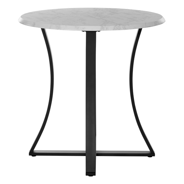 OSP Home Furnishings Metro Counter Height Table Faux Marble/Black