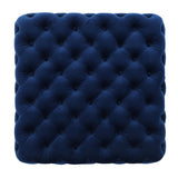 Christopher Knight Home® - Noble House - Jaymee Modern Glam Button Tufted Velvet Ottoman