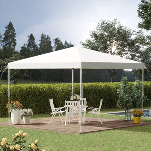 English Elm Outsunny 13' X 13' Pop-Up Canopy Tent With Wheeled Carry Bag - Adjustable Sun Shelter For Outdoor Events W2225P200935-GIGA