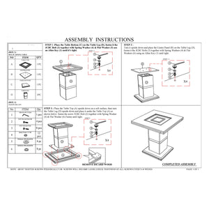 English Elm ARIYA High Gloss Dark Gray Coffee Table with Solid Wood Frame, Glitter Accents & Glass Inlay Finish DARK GREY 30 L x 30.2 W x 6.5 H B201S00389