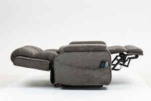 English Elm Oversized Power Lift Recliner Chair with Massage Heating and Usb Charging for Living Room Dark Grey W547S00073