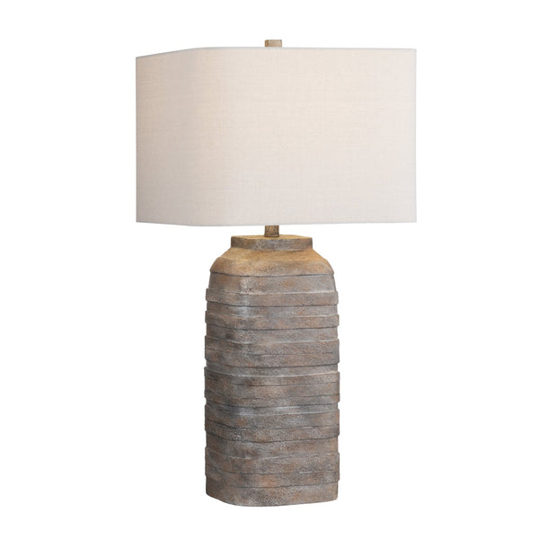 Crestview Collection 30.5"H Colton Resin Table Lamp With Oatmeal Shade - Stylish Multicolor Finish For Cozy Ambiance   Cvavp2074