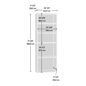 English Elm 5-Shelf Bookcase In Warm Brown Finish – Stylish, Durable Storage With Adjustable Shelves For Any Room B356P402599