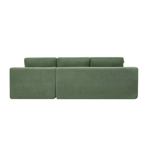 English Elm Cloud Sectional Sofa High Density Foam Deep Seat Upholstered Modern Living Room W5568S00004