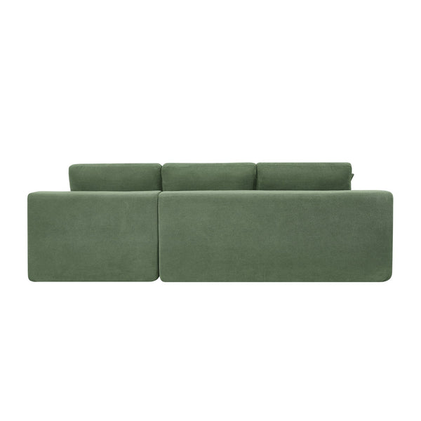 English Elm Cloud Sectional Sofa High Density Foam Deep Seat Upholstered Modern Living Room W5568S00004