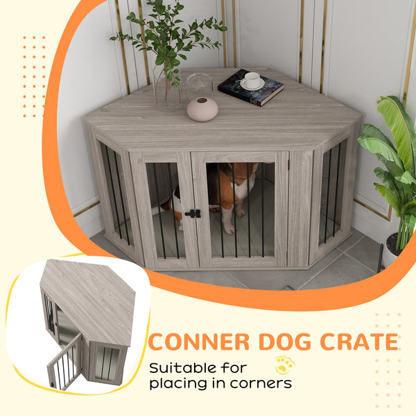 English Elm Pawhut Rolling Small Animal Enclosure with Foldable Run Zone Ramps and Feeding Accessories W2225P173784