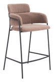 Marcel Counter Stool - Set of 2 Brown 109666 Zuo Modern