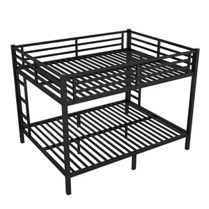 English Elm Metal Queen Over Queen Bunk Bed For Teens & Adults - Sturdy, Space-Saving, Noise-Reducing Design! W1580S00488