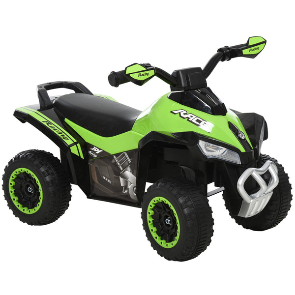 English Elm Aosom Toddler Foot Powered Ride on Atv Toy with Led Lights and Music Buttons W2225P249783