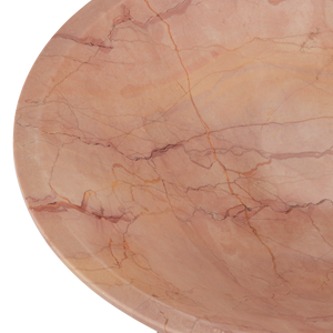 Lubo Rosa Bowl – Exquisite Rosa Cappuccino Marble Design Perfect for Home Décor and Fruit Display