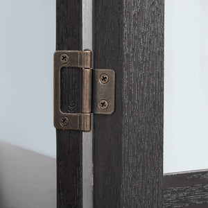 English Elm Lighted Corner Curio Cabinet With Adjustable Shelves & Integrated Lighting - Stylish Oak Display Solution W1758P300124