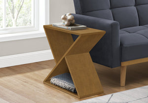 English Elm Accent Table - Contemporary Taupe-Brown Veneer, Narrow Side Table For Small Spaces & Stylish Storage B2710P219485