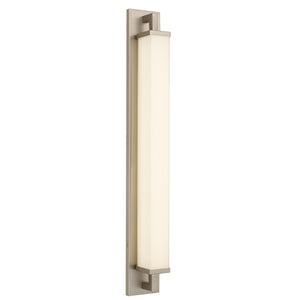 English Elm 34-inches Warm Metallic Led Vanity Light Bar Dimmable with Selectable Color Temperature Brushed Nickel B370P394097