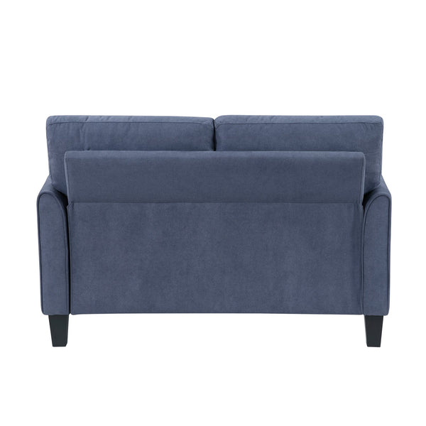 English Elm Modern 3-Piece Contemporary Sofa Set - Stylish Blue Upholstered Loveseat & Chair For Cozy Living Spaces B011S01956