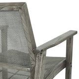 OSP Home Furnishings Lavine Cane Armchair Rustic Grey