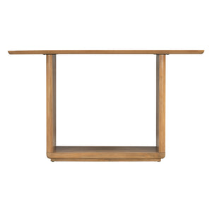 English Elm Mirod Acacia Veneer Console Table with U-base and Curved Edges for Entryway Natural N760P237958N