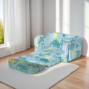 English Elm Toddler Modular Foam Play Couch Set for Kids — Compact Foldable Baby Sofa, Safe Durable, Easy-Clean (14.96x7.68x7.68) W1183P229938