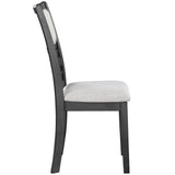 Modern Gray Upholstered Dining Chairs, Set of 2 - Stylish, Comfortable, Durable