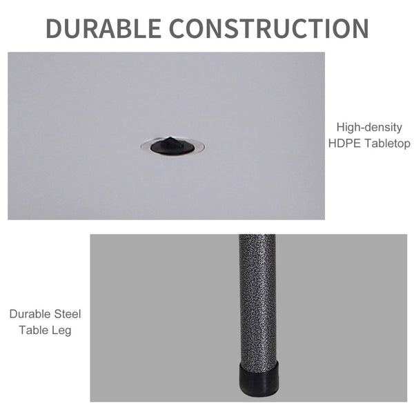 English Elm Outsunny 4Ft Portable Folding Cleaning Table With Sink - Ideal For Fish Filleting, Camping, & Picnics W2225P200827-GIGA