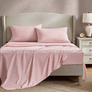 English Elm 7-piece Queen Comforter Set Vintage Floral Blush Reversible Polyester Bedroom Bedding B035P408236