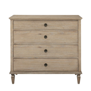 JLA Home Madison Park Signature - 4-drawer Victoria dresser, 40" antique-finish wood, dovetail drawers, metal knobs, anti-tip safety and clearance MPS137-0004