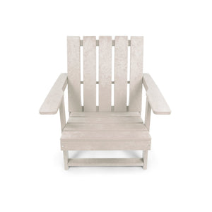 English Elm Shoreline Recycled Hdpe Folding Adirondack Chair Fully Assembled Modern Patio Seating Ivory B2745P409687