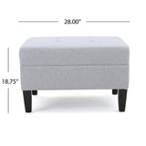 Christopher Knight Home® - Noble House - Zahra Contemporary Tufted Fabric Ottoman