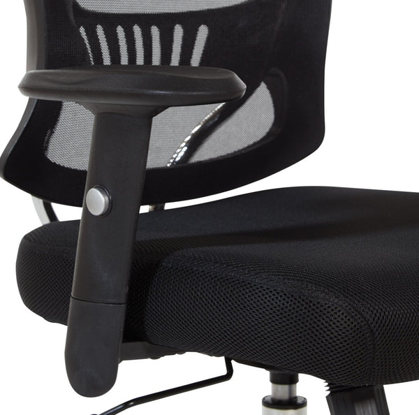 OSP Home Furnishings Mesh Task Chair with Lumbar Support Breathable Seat and Ergonomic Arms for Home Office EM91027C-3