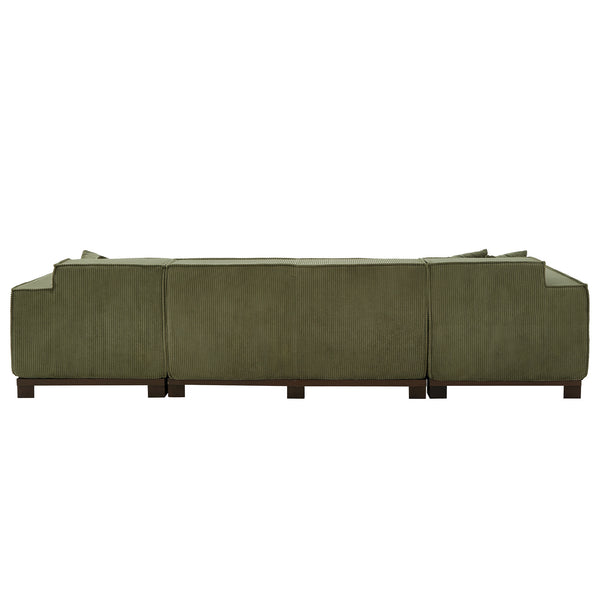 English Elm Swivel Barrel Accent Chair Chenille Tufted Round Club Seat for Living Room Lounge Green N719S002220F