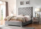 English Elm Wallace & Bay - Wallace & Bay  Artet Gray Queen Upholstered Bed